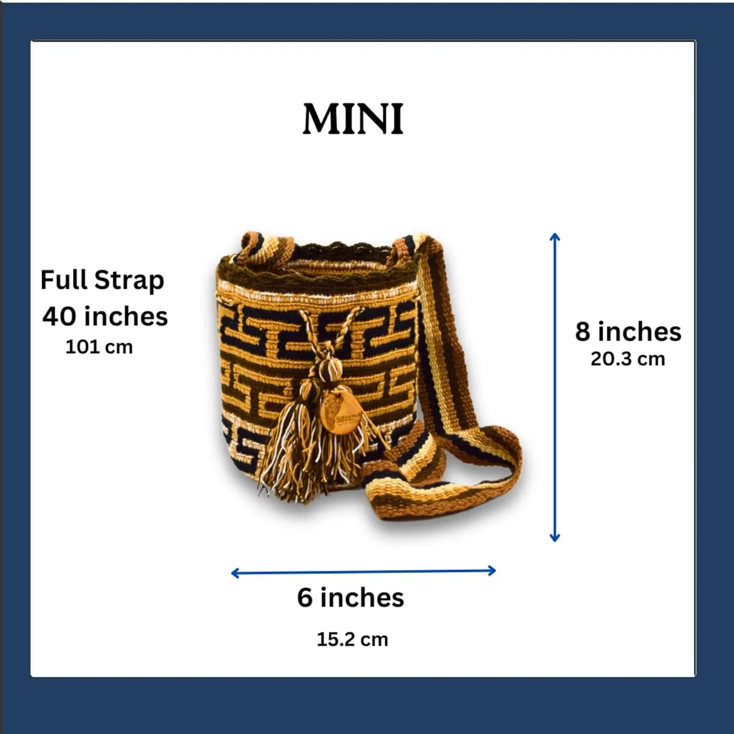 Mini Traditional Wayuu Mochila Bag | Woven Crossbody | Handmade | Boho