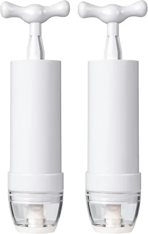 Mini Vacuum Pump Manual Portable Vacuum Sealer Pump for Sous Vide Bags Use in Clothes and Food 2-Pack