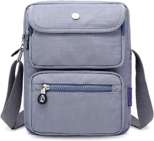 MINTEGRA Crossbody Bag for Women Multi Pockets Shoulder Messenger Purse Nylon Waterproof Cosmetic Bag