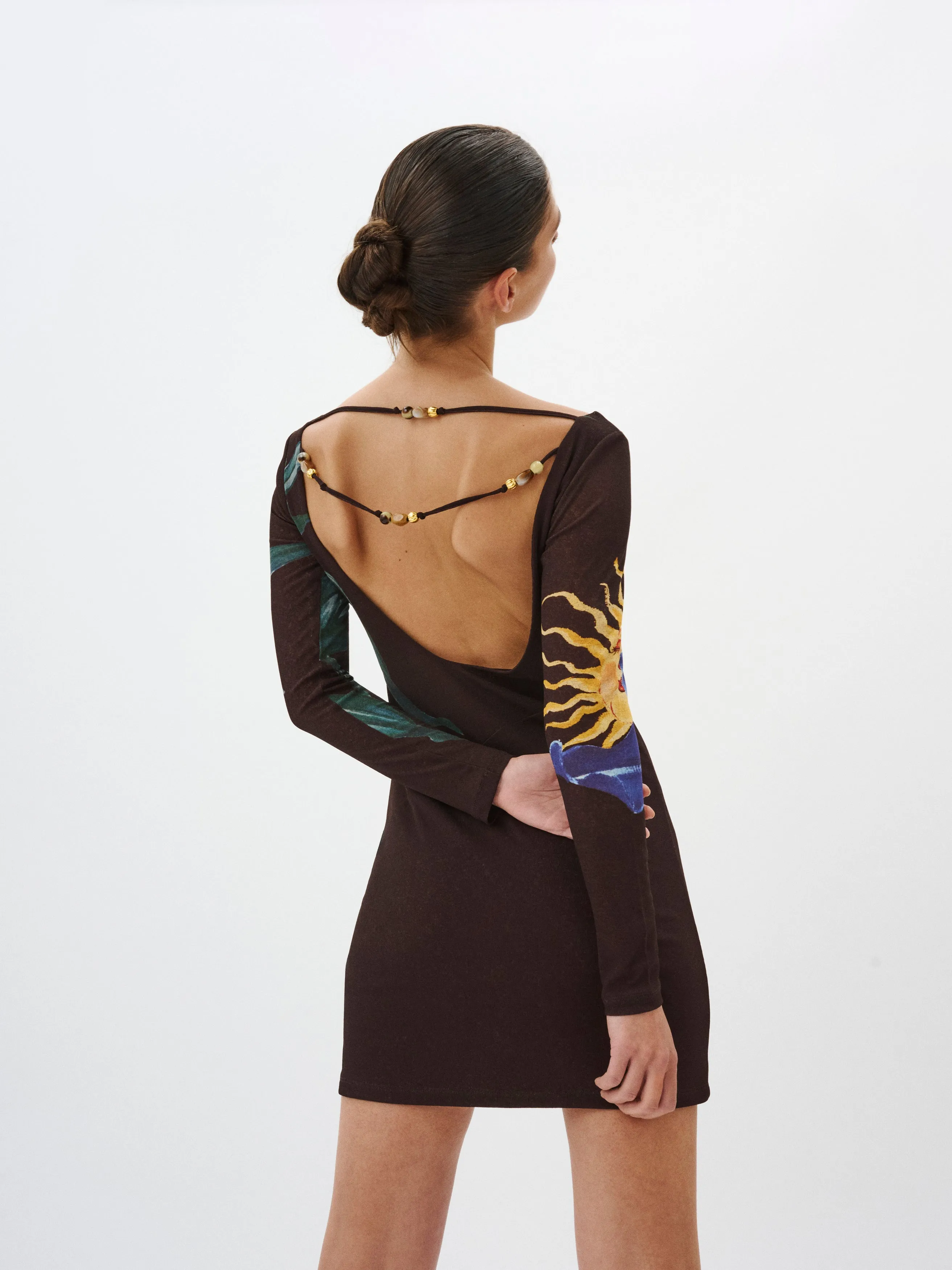 MIRRAGE MINI DRESS | ELYSIUM COCOA