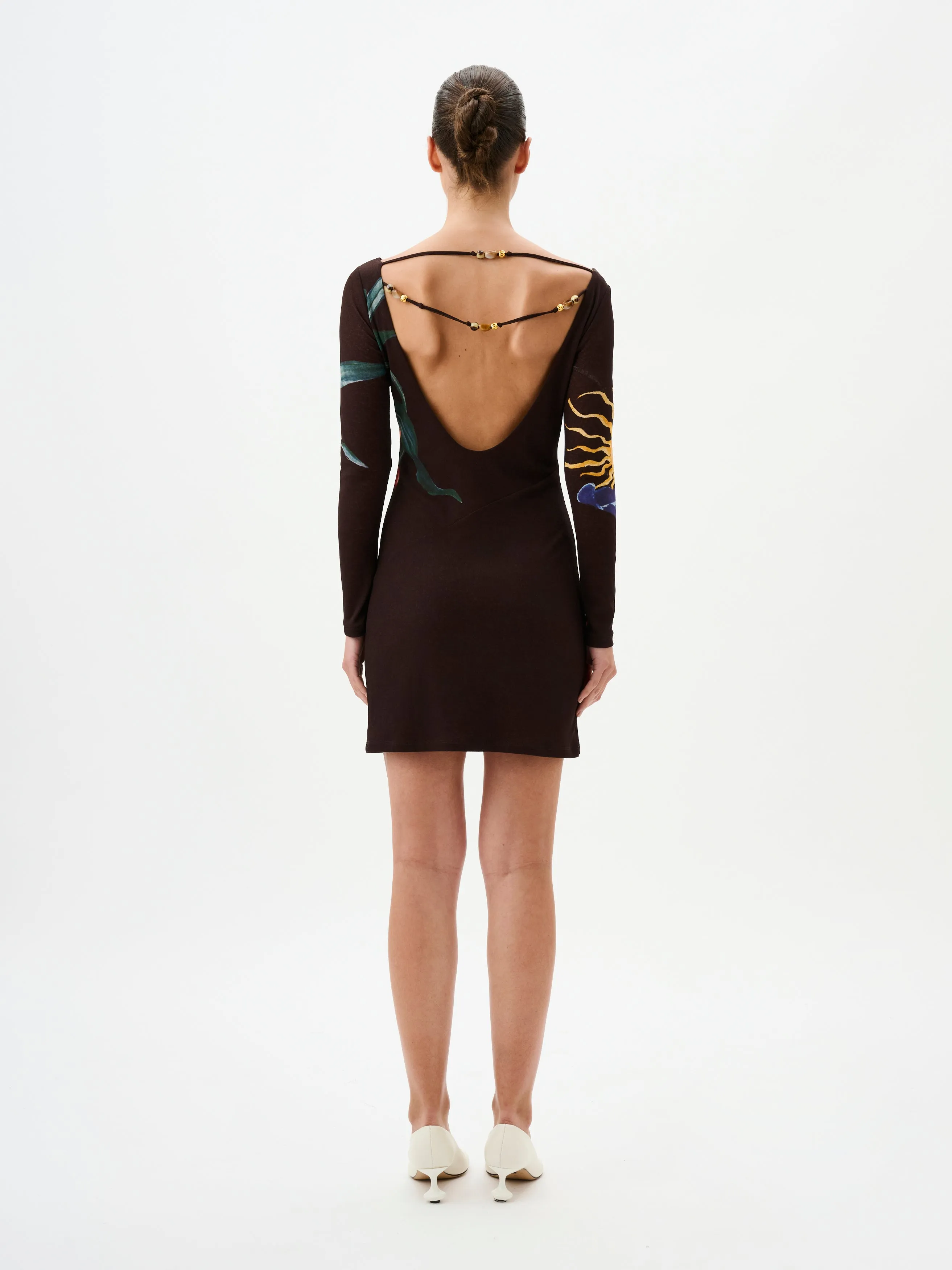 MIRRAGE MINI DRESS | ELYSIUM COCOA