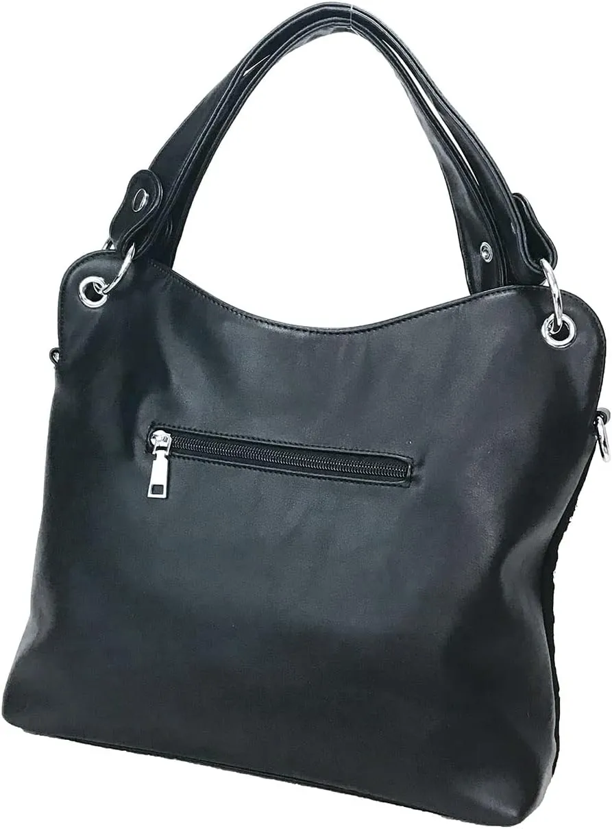 Mirror Double Handles Bling Purse