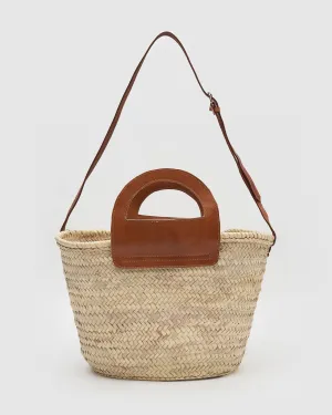 Miz Casa & Co Bree Brown Basket Bag Brown
