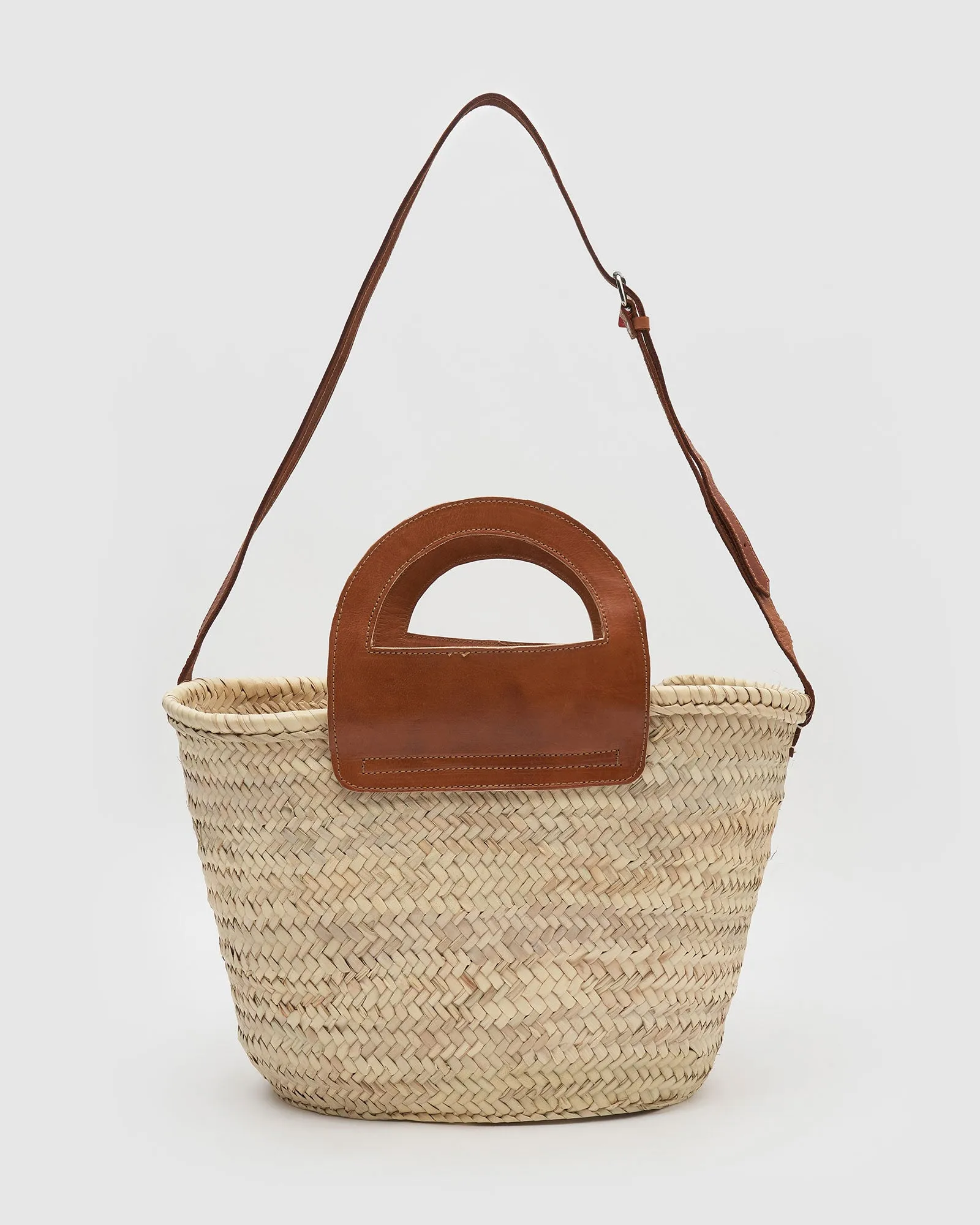 Miz Casa & Co Bree Brown Basket Bag Brown