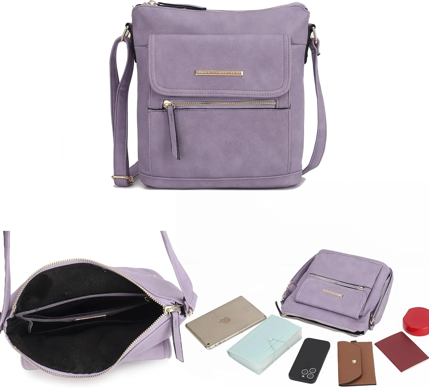 MKF Collection Women's Shoulder Bag, Vegan Leather Crossbody Bag Handbag Purse By Mia K