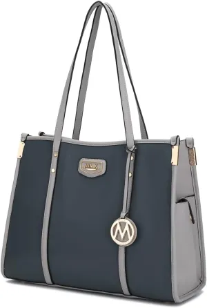 MKF-X711CRC-LGRY Kindred Oversize Tote Bag, Charcoal-Light Grey