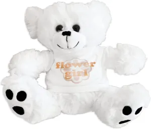 ModParty Flower Girl Teddy Bear | Gift Idea for Flower Girls | Little Girls Proposal Gift | Stuffed Animal Plush Toy | Petal Patrol Flower Design