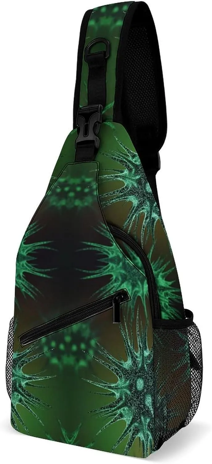 Molecules of The Virus Fashion Sling Bag Shoulder Chest Crossbody Bags for Women Men Backpack Daypack Travel Hiking