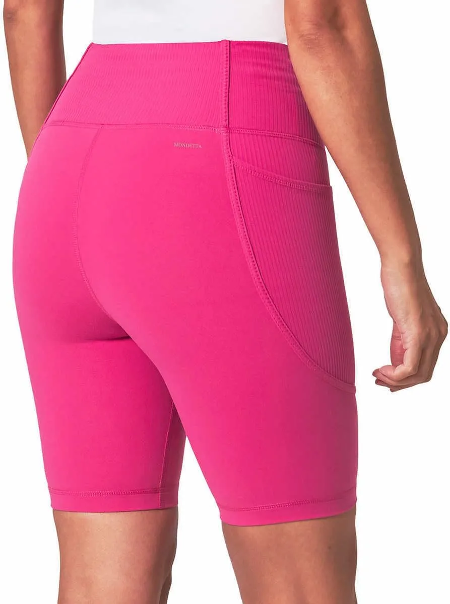 Mondetta Womens Active Midweight Ribbed Bike Short