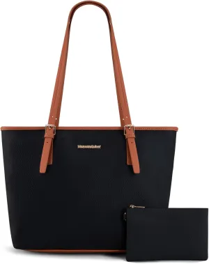 Montana West Tote Bags Vegan Leather Purses and Handbags for Women Top Handle Ladies Shoulder Bags