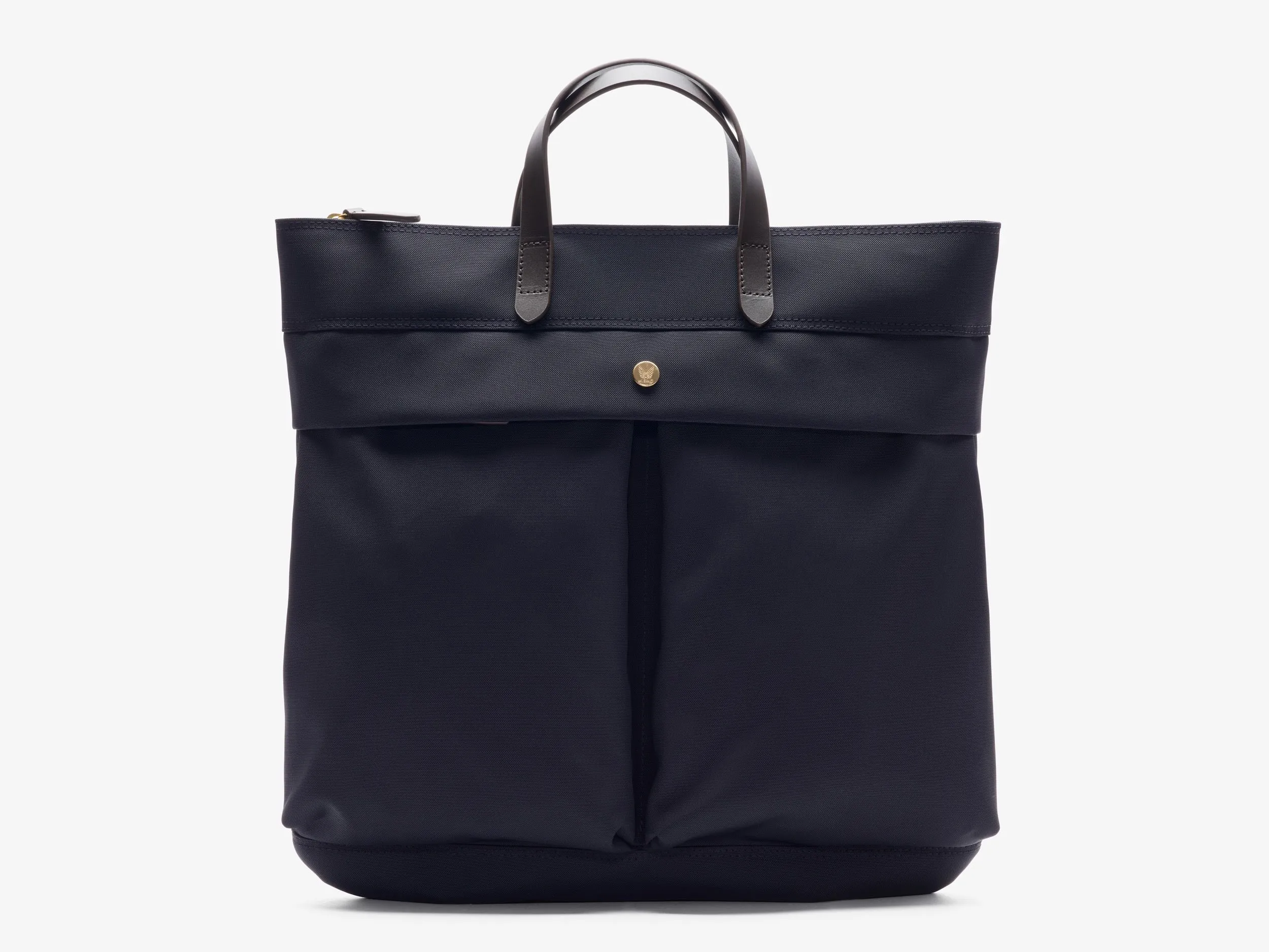 M/S Helmet Bag – Navy/Dark Brown