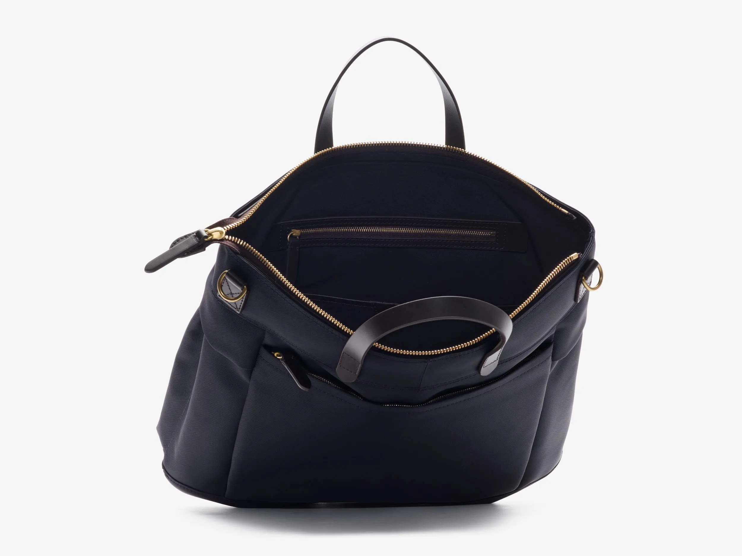 M/S Helmet Bag – Navy/Dark Brown