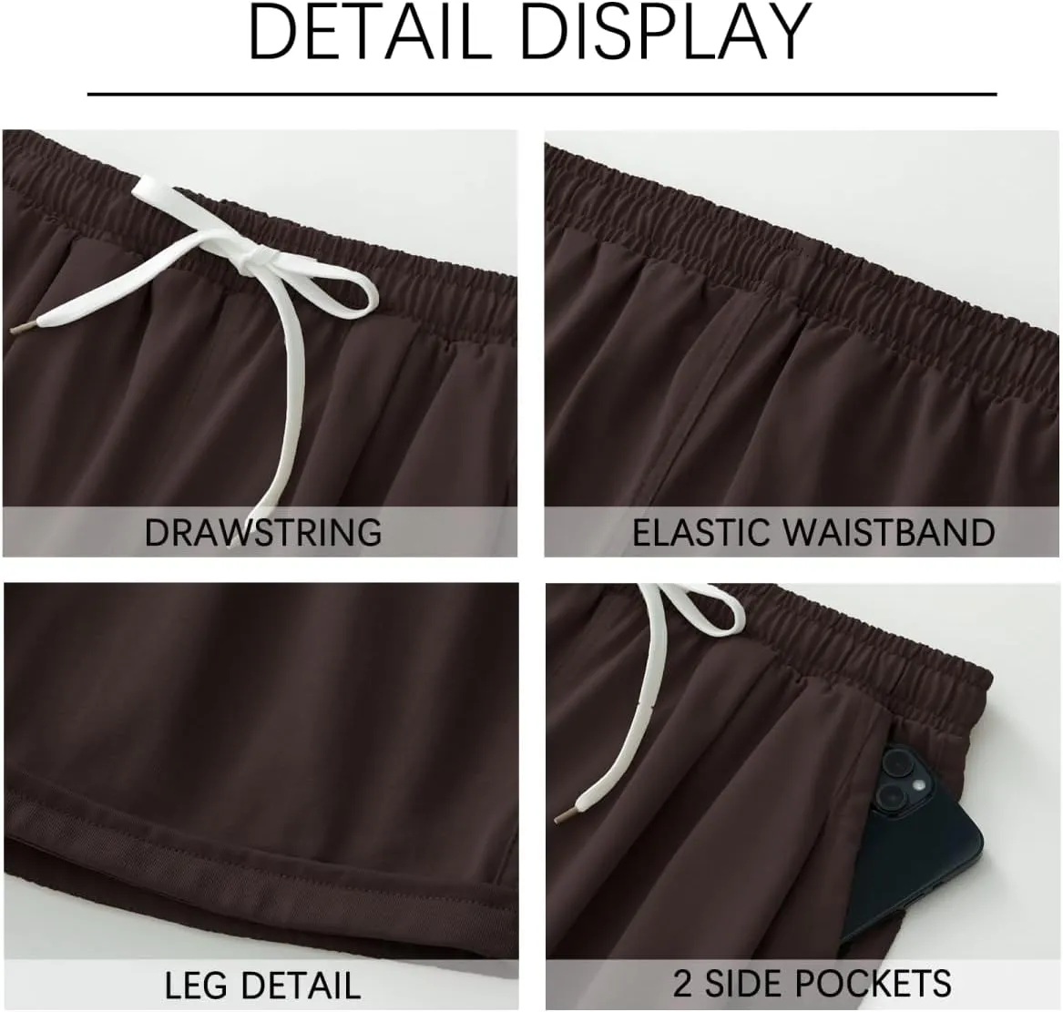 Msmsse Women's Bermuda Knee Length Shorts Cotton Casual Cargo Long Shorts for Athletic Walking Workout