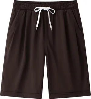 Msmsse Women's Bermuda Knee Length Shorts Cotton Casual Cargo Long Shorts for Athletic Walking Workout