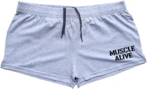 Muscle Alive Mens Bodybuilding Shorts 3" Inseam Cotton