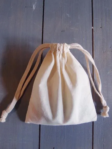 Muslin Bags with Cotton Drawstring 12 pack