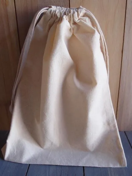 Muslin Bags with Cotton Drawstring 12 pack