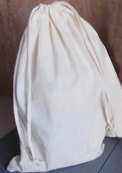 Muslin Bags with Cotton Drawstring 12 pack