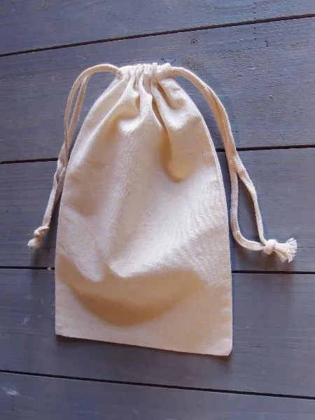 Muslin Bags with Cotton Drawstring 12 pack