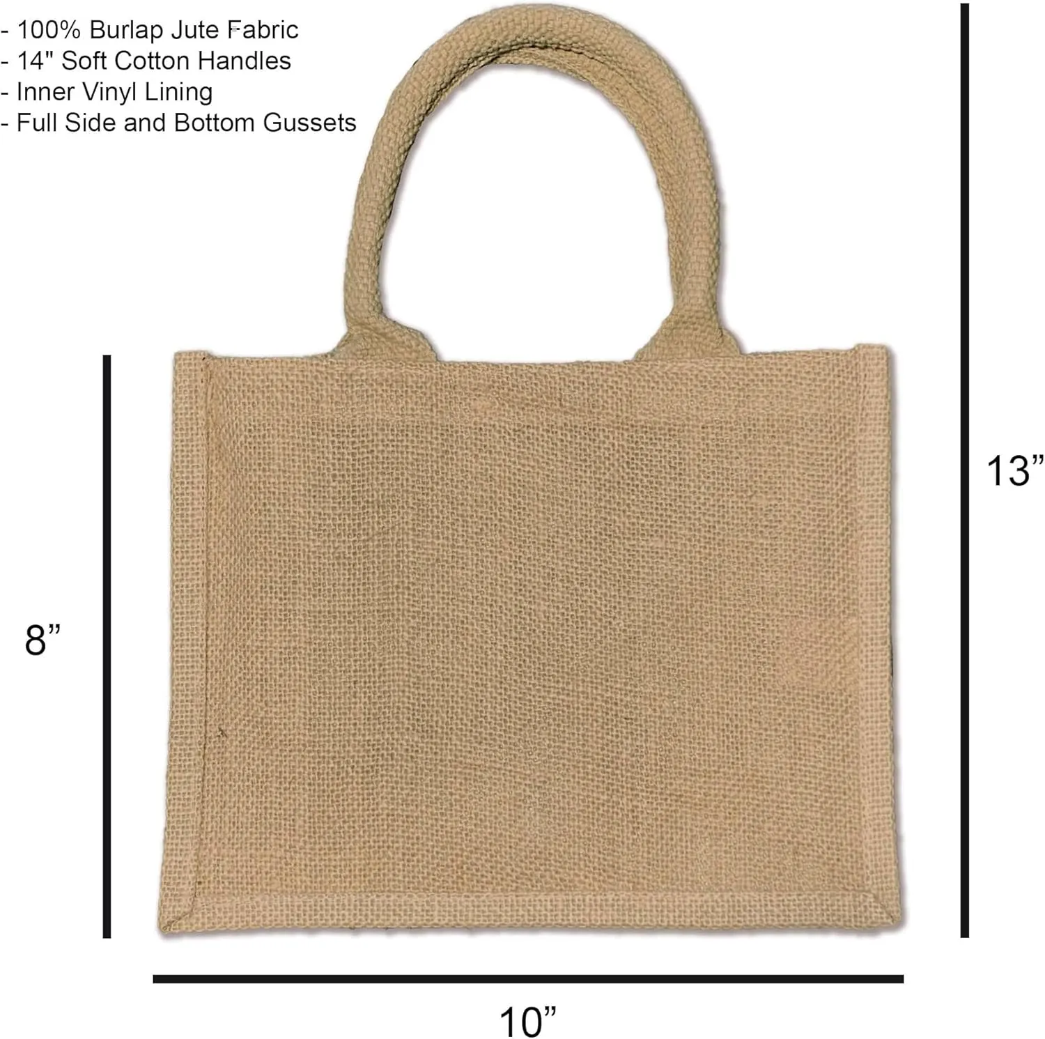 Name Design Burlap Tote Bags - Personalized Bridesmaid Bags and Charm Tassel - Bachelorette Party Bags - Boho Jute Gift Bag