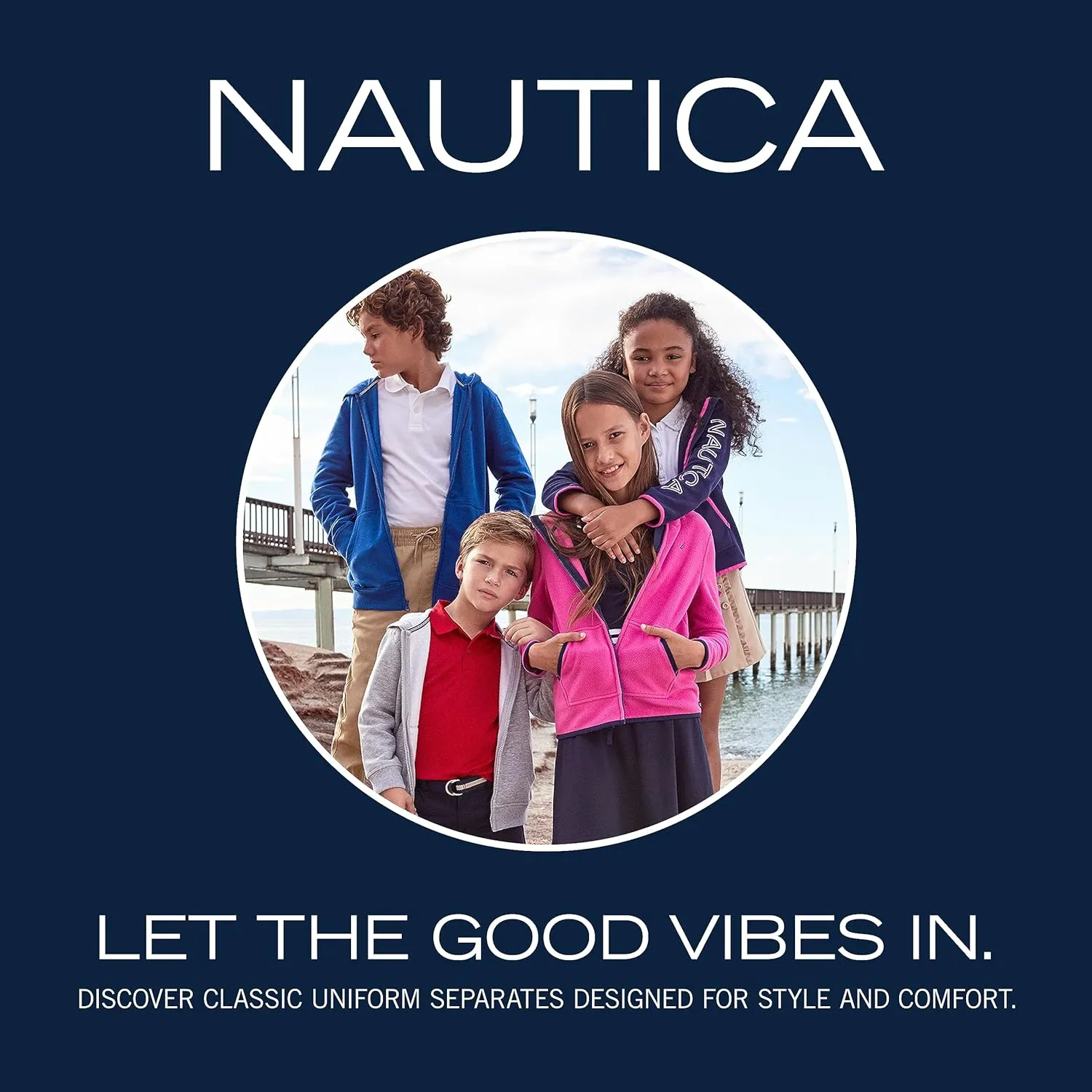 Nautica Boys' Basic Fleece Jogger Sweatpants, Elastic Waistband with Drawstring Closure, Super Soft Cotton-Blend