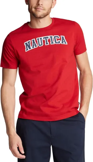 Nautica Men's Short Sleeve 100% Cotton Nautical Series Graphic Tee