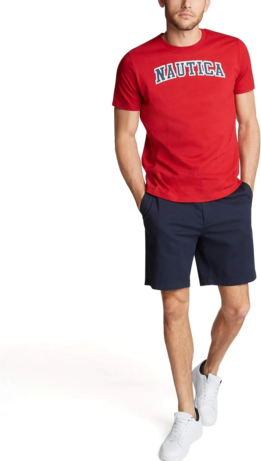 Nautica Men's Short Sleeve 100% Cotton Nautical Series Graphic Tee