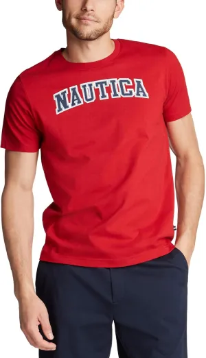 Nautica Men's Short Sleeve 100% Cotton Nautical Series Graphic Tee