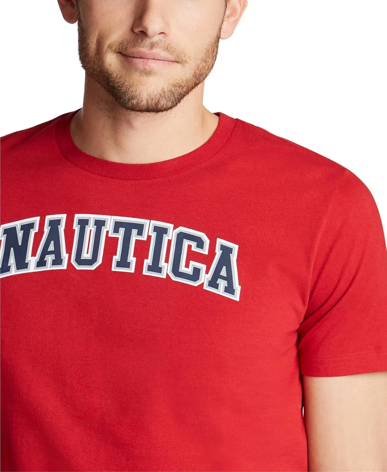 Nautica Men's Short Sleeve 100% Cotton Nautical Series Graphic Tee