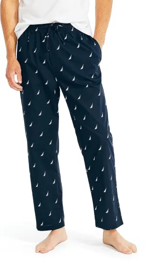 Nautica Men's Soft Woven 100% Cotton Elastic Waistband Sleep Pajama Pant