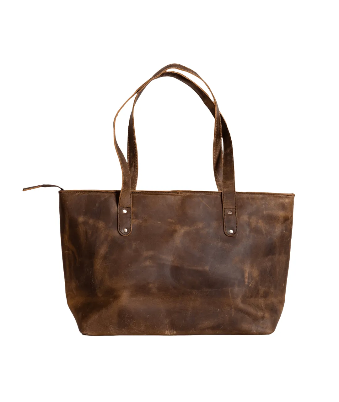 Nera Vintage Tote Bag-Brown