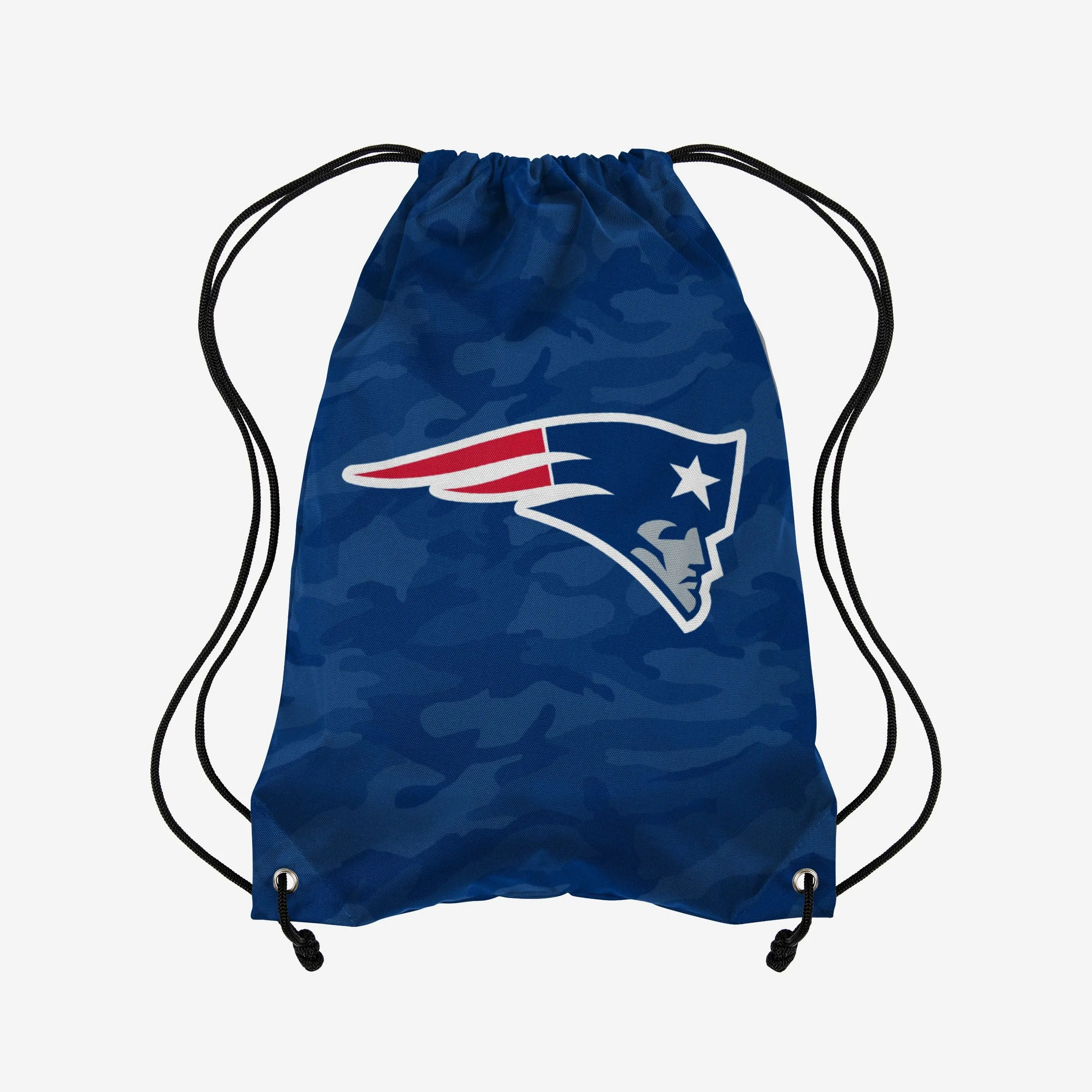 New England Patriots Big Logo Camo Drawstring Backpack