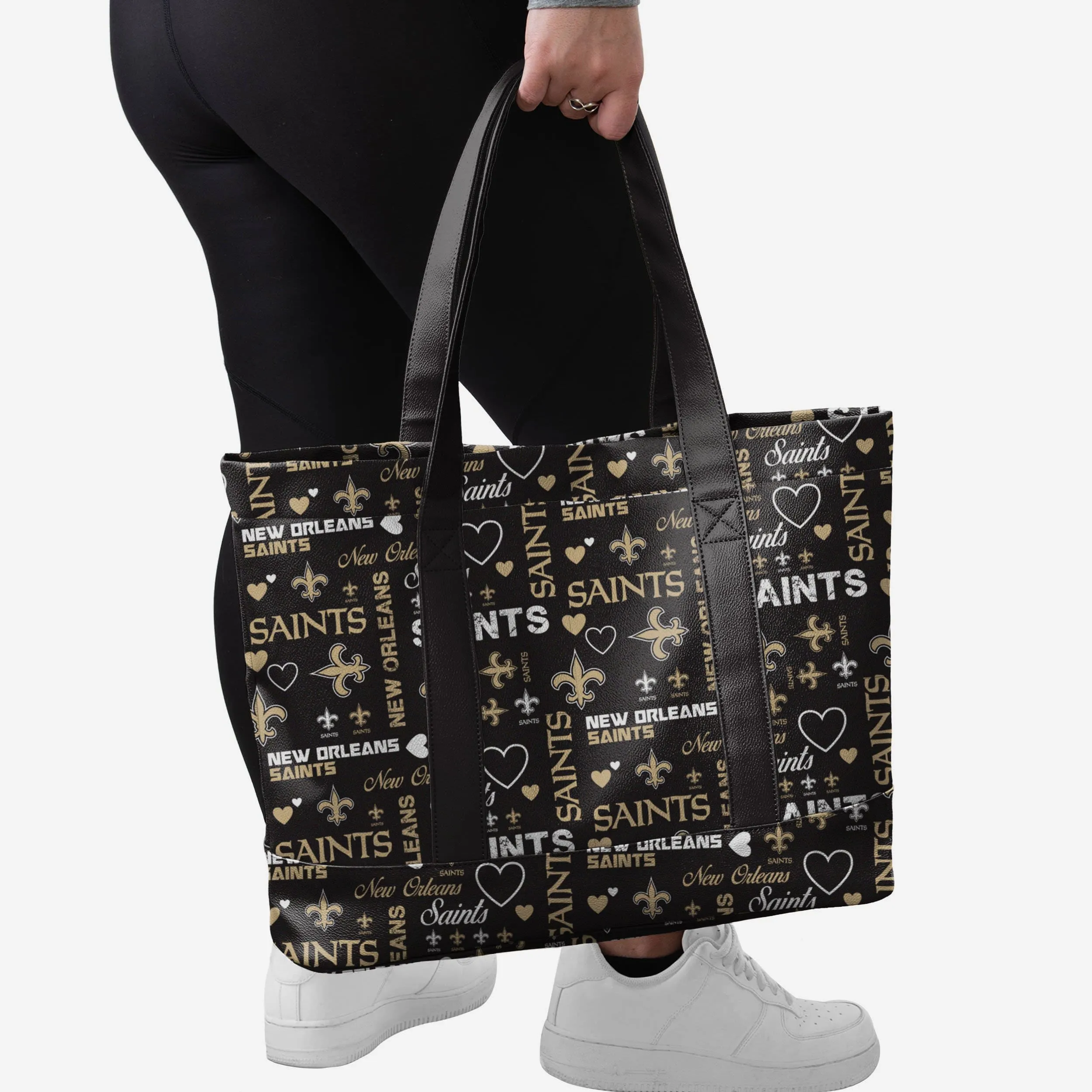 New Orleans Saints Logo Love Tote Bag
