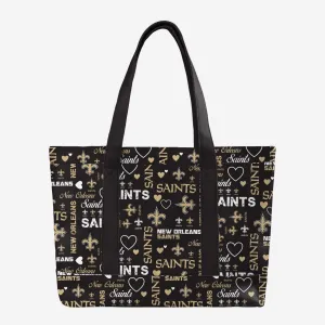 New Orleans Saints Logo Love Tote Bag