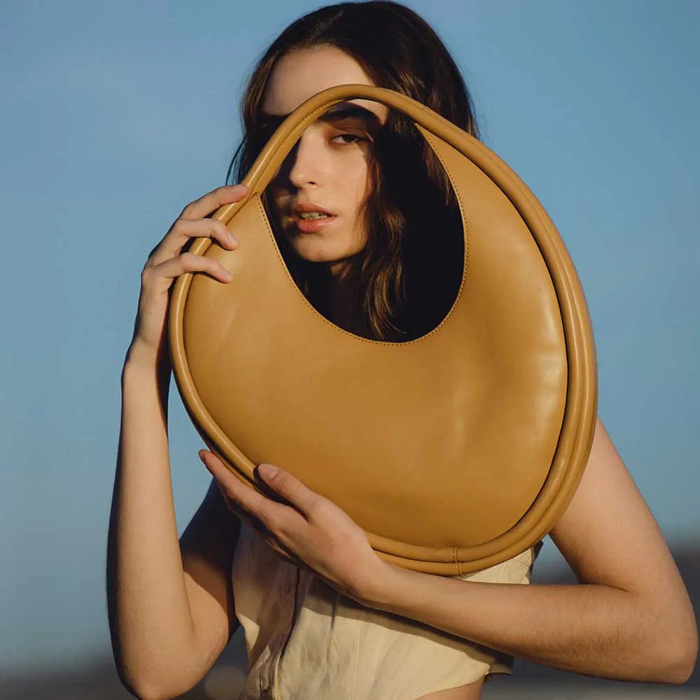 Nikki Nude Recycled Vegan Shoulder Bag