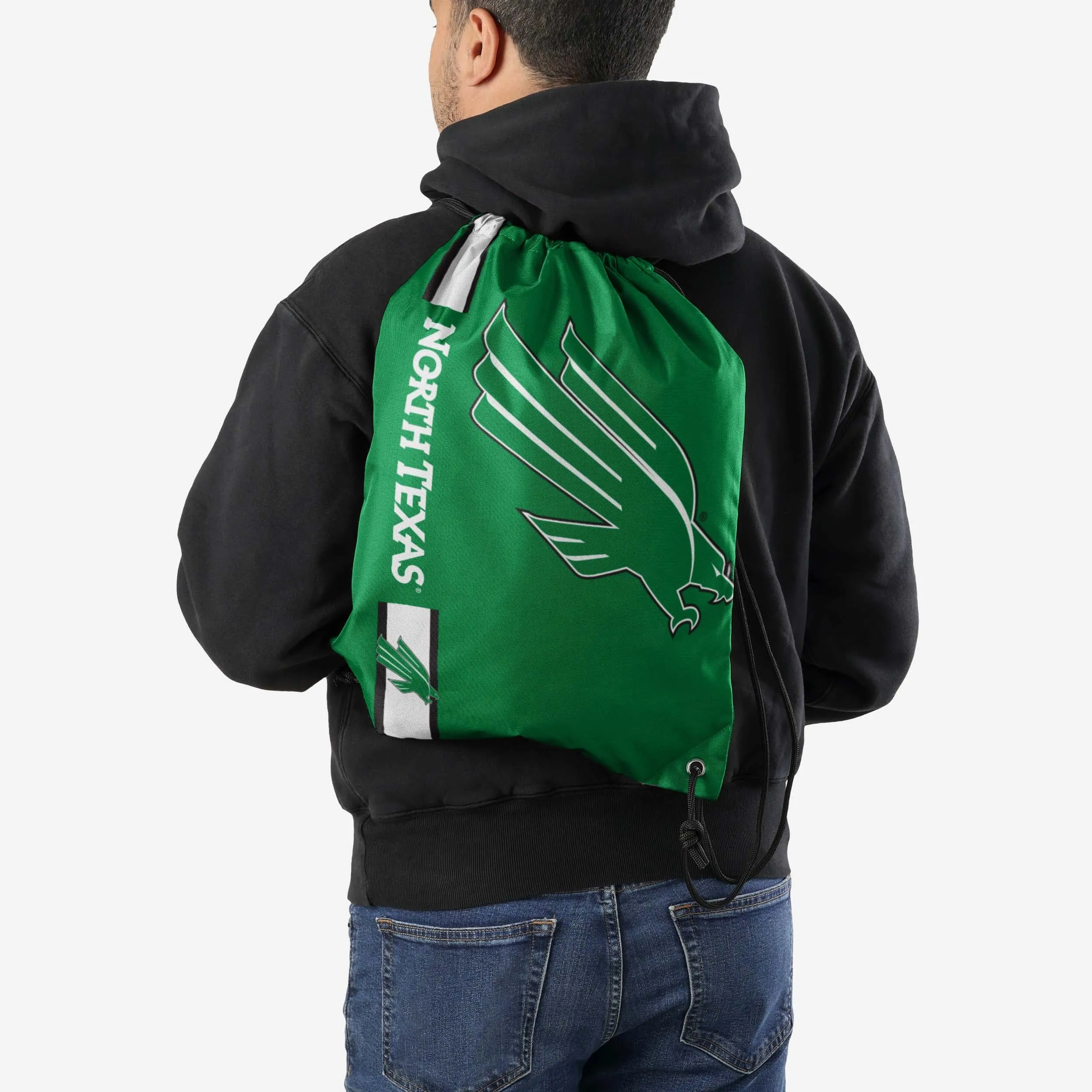 North Texas Mean Green Big Logo Drawstring Backpack