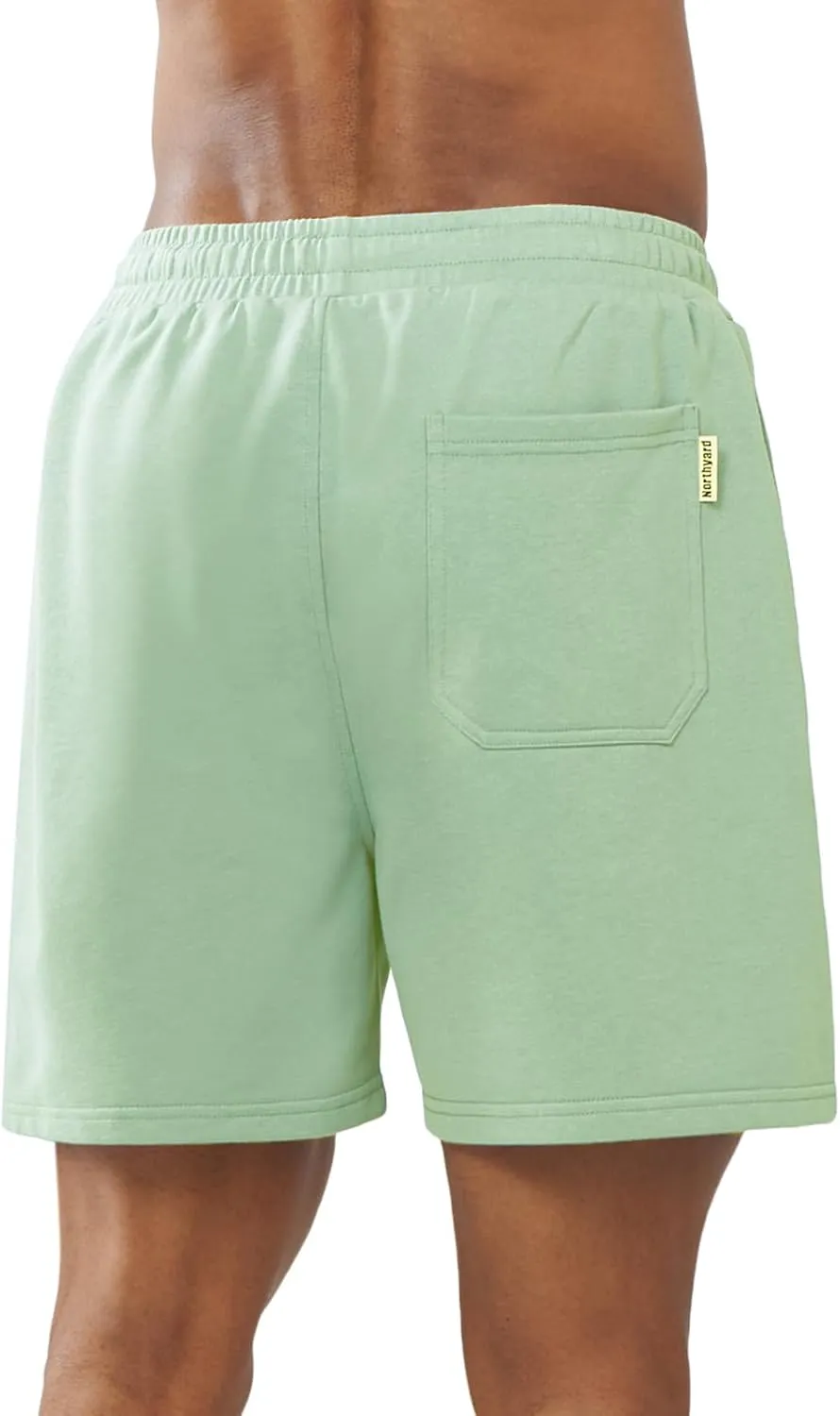 NORTHYARD Men's Sweat Shorts 5" with Pockets Cotton Drawstring Summer Workout Casual Lounge Shorts