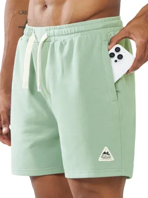 NORTHYARD Men's Sweat Shorts 5" with Pockets Cotton Drawstring Summer Workout Casual Lounge Shorts