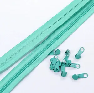 Nylon Coil No. 5 Zipper Sets - Bright Colors.