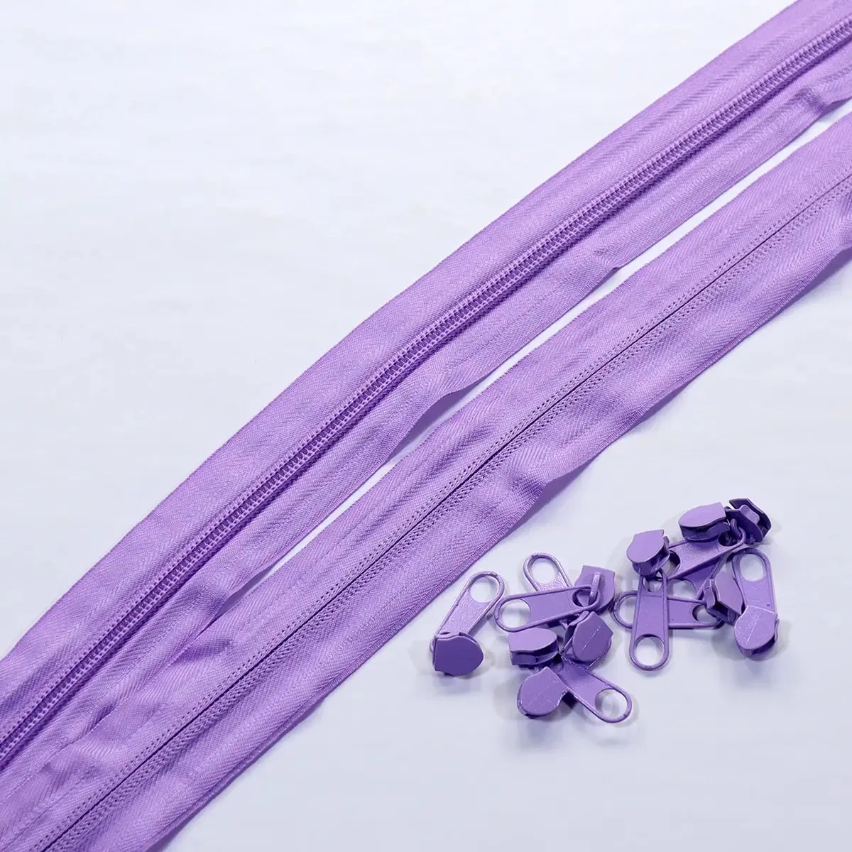 Nylon Coil No. 5 Zipper Sets - Bright Colors.