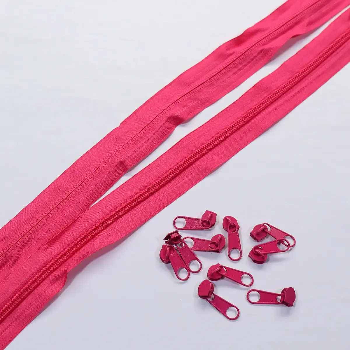 Nylon Coil No. 5 Zipper Sets - Bright Colors.