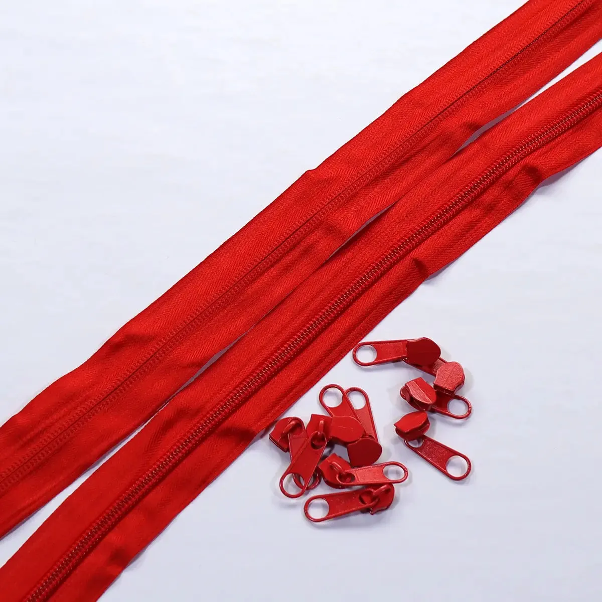 Nylon Coil No. 5 Zipper Sets - Bright Colors.