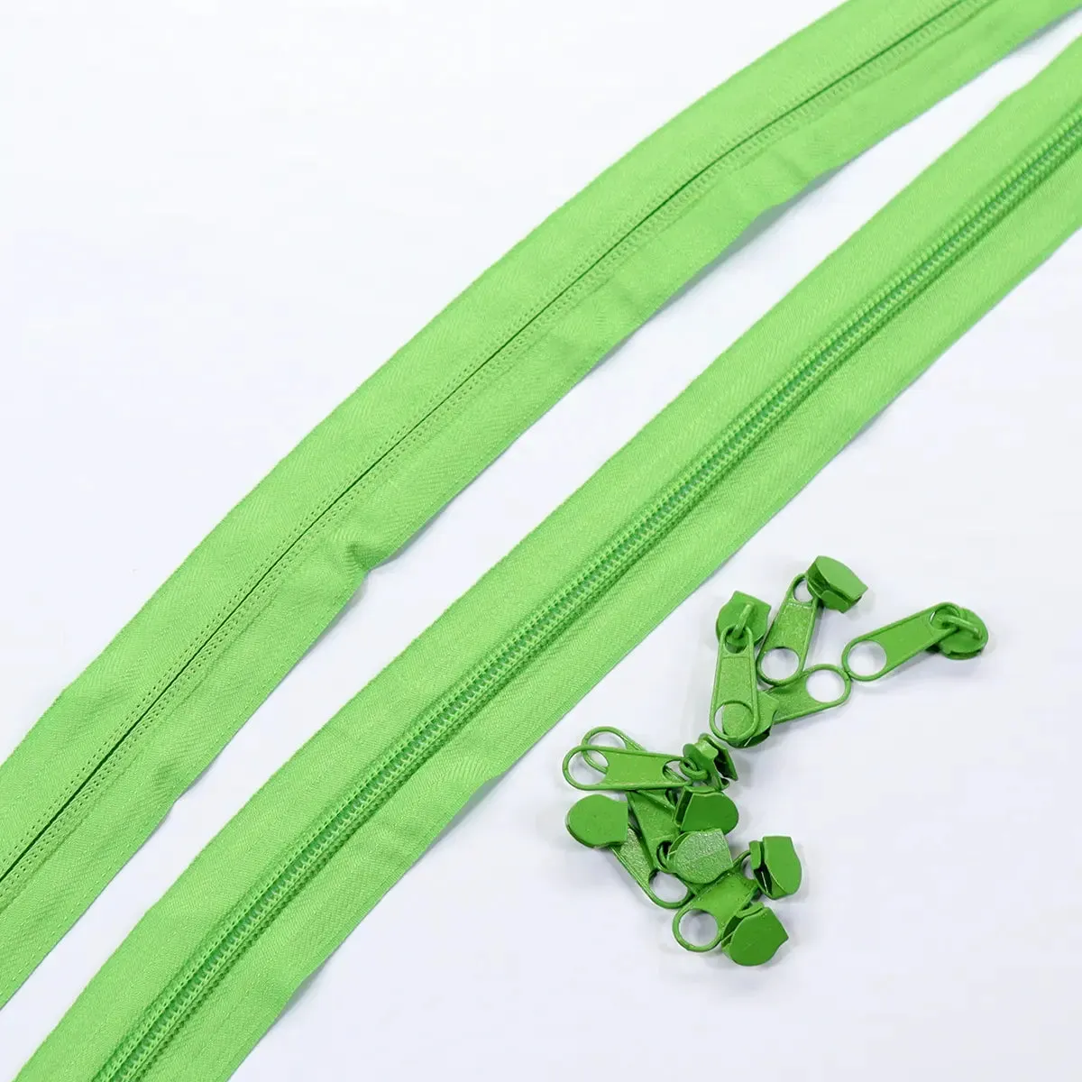 Nylon Coil No. 5 Zipper Sets - Bright Colors.