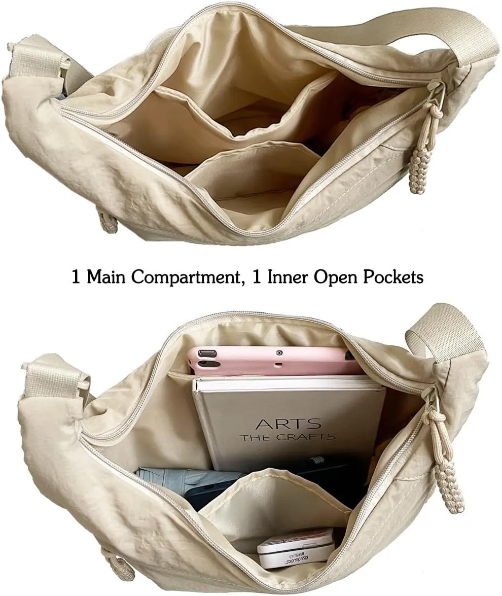 Nylon Crossbody Bags for women Purse Handbags Shoulder Bags Travel Tote Messenger Bag Men Hobo Bags