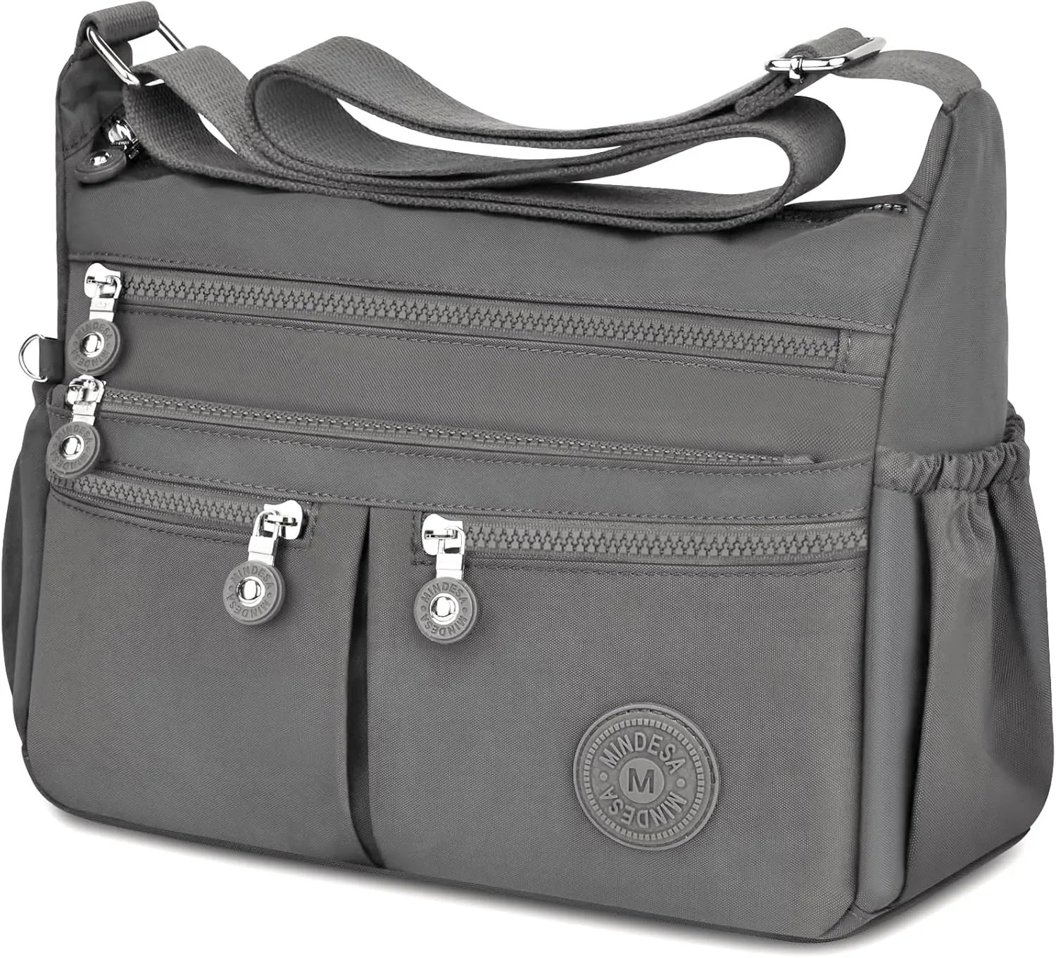 Nylon Crossbody Bags for Women Waterproof Lightweight Large Travel Purses Multi-Pocket Pocketbooks Shoulder Bag