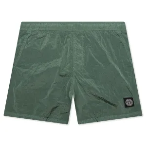 Nylon Metal Regular Fit Shorts - Light Green