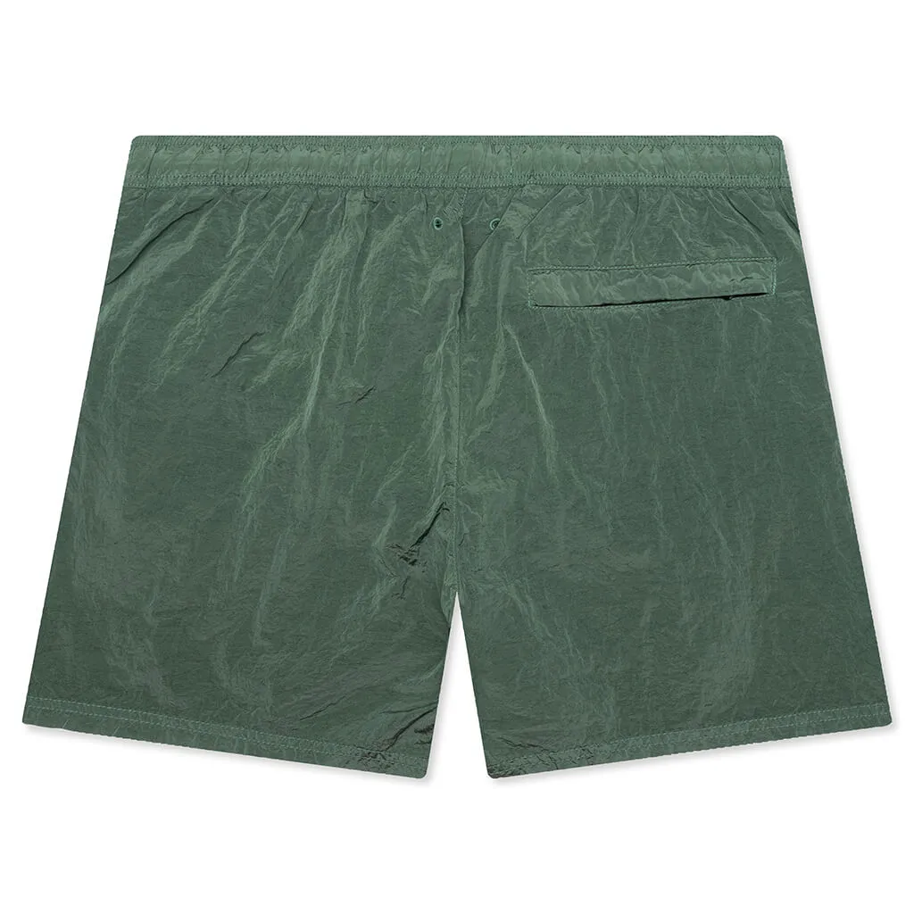 Nylon Metal Regular Fit Shorts - Light Green