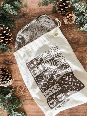 Organic Cotton Project Bag- Winter Doodle