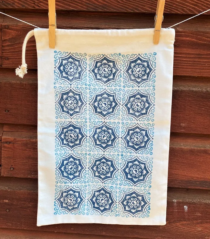 Organic Cotton Weave Drawstring Bags