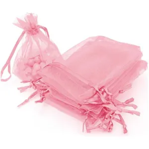 Organza Bags Pink 4x6 100/Pk